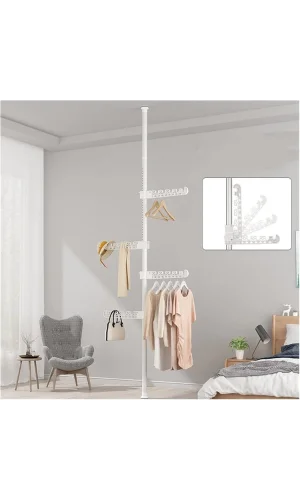 Teleskopik Giysi ve Çamaşır Askısı