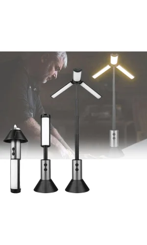 Teleskopik Şarj Edilebilir Çadır Kamp Işığı