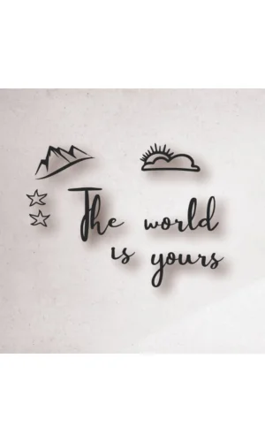 The Worlds Is Yours Ahşap Duvar Tablo