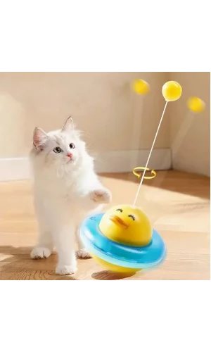 UFO Şekilli Ördek Kedi Oyuncağı