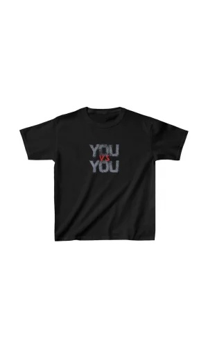 Unisex Çocuk Baskılı T-Shirt - Siyah