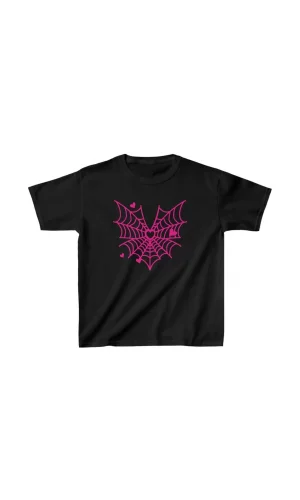 Unisex Çocuk Baskılı T-Shirt - Siyah