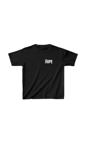 Unisex Çocuk Baskılı T-Shirt - Siyah