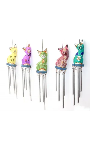 Üstü Ahşap Altı Metal Rüzgar Çanı