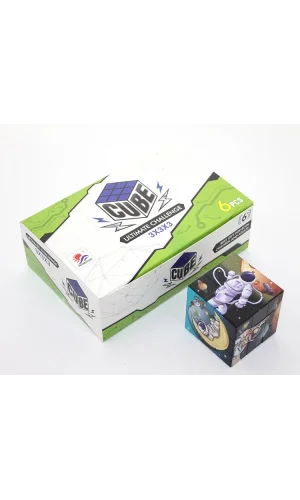 Uzay Temalı Küp Yapboz