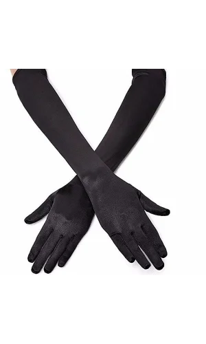 Siyah Uzun Gösteri Eldiveni