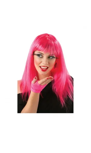 Uzun Pembe Renk Parti Peruğu