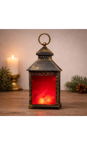 Vintage Tasarım Şömine LED Işık