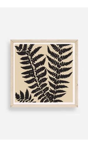 Yaprak Ahşap Çerçeveli Tablo