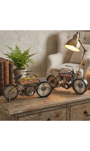 Yarış Motoru Tasarımlı Masaüstü Saat