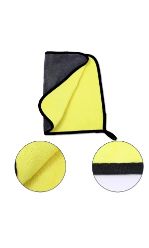 Yünlü Mikrofiber Araba Temizlik Bezi 50x70 cm