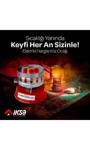 Yuvarlak Galvaniz Elektrikli Nargile Köz Ocağı