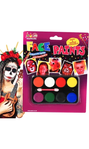 Yüz Boyama Seti 8 Renk