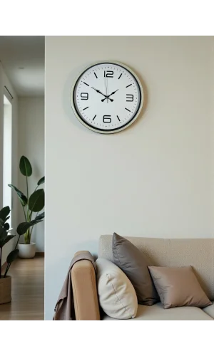 Zentime 36 Cm Krem Dekoratif Duvar Saati