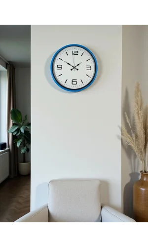 Zentime 36 Cm Mavi Dekoratid Duvar Saati