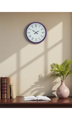 Zentime 36 Cm Mor Dekoratif Duvar Saati