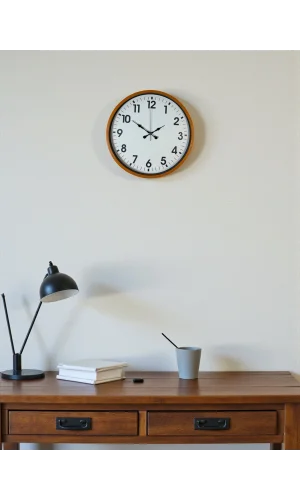 Zentime 36 Cm Turuncu Dekoratif Duvar Saati