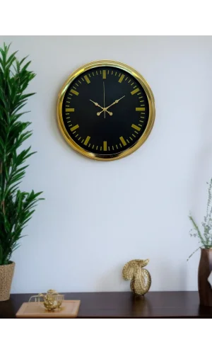 Zentime 40 Cm Gold Lüks Duvar Saati