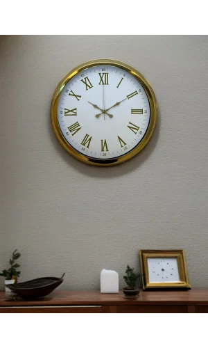 Zentime 40 Cm Gold Lüks Duvar Saati
