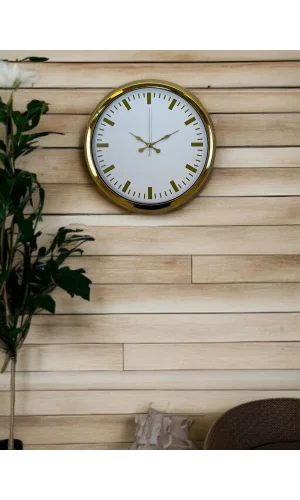 Zentime 40 Cm Gold Lüks Duvar Saati