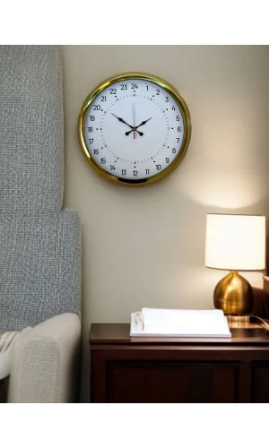 Zentime 40 Cm Gold Lüks Duvar Saati