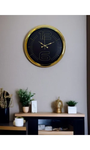 Zentime 40 Cm Gold Lüks Duvar Saati