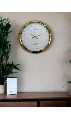Zentime 40 Cm Gold Lüks Duvar Saati