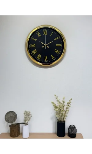 Zentime 40 Cm Gold Lüks Duvar Saati