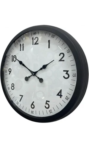 Zentime 60 Cm Siyah Modern Duvar Saati