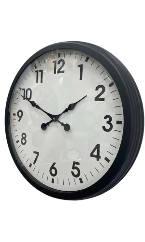 Zentime Black Classic 60 Cm Metal Duvar Saati