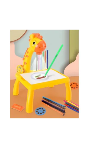 Zürafa Tasarımlı Projeksiyonlu Boyama Tahtası