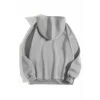 3 İplik Pamuklu Unisex Kapşonlu Sweetshirt - Gri