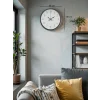36 Cm Gri Dekoratif Duvar Saati