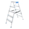 5+5 Çift Basamaklı Alüminyum Metal Merdiven