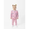 Çiçek Baskılı Pembe Eşofman Takımı