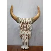 Ahşap Duvara Asmalı Bufalo Kafası