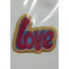 Aplike Ütü İle Yapışan Love Arma 4x2 cm