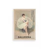 Ballerina Ahşap Çerçeveli Tablo