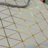 Beyaz Geometrik Desenli Mini Boy Karton Hediye Çantası
