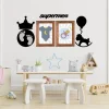 BUFFER® DECO103 Supermen Dekoratif Duvar Süsü Tablo Aksesuar Ahşap Tasarım Hediye Pano Sticker Seti