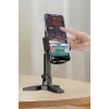 BUFFER® Masaüstü Telefon Standı 360 Derece Dönebilen Başlıklı Ayaklı Telefon Tripodu
