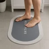 BUFFER® Sihirli Süper Su Emici Kaymaz Tabanlı Oval Paspas 40*60 cm