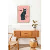 Cat Ahşap Çerçeveli Tablo