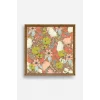Çiçek Ahşap Çerçeveli Tablo