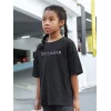 Çocuk Unisex Baskılı T-Shirt - Siyah
