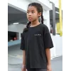 Çocuk Unisex Baskılı T-Shirt - Siyah