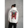 Erkek SCHOOL BOY Baskılı Kapüşonlu Sweat - Beyaz