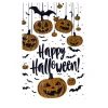 Halloween Temalı Balkabaklı Duvar Sticker Seti
