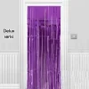 Işıltılı Duvar ve Kapı Perdesi Mor Renk