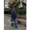 Jeans Detaylı Cıtcıtlı CEKET - Lacivert